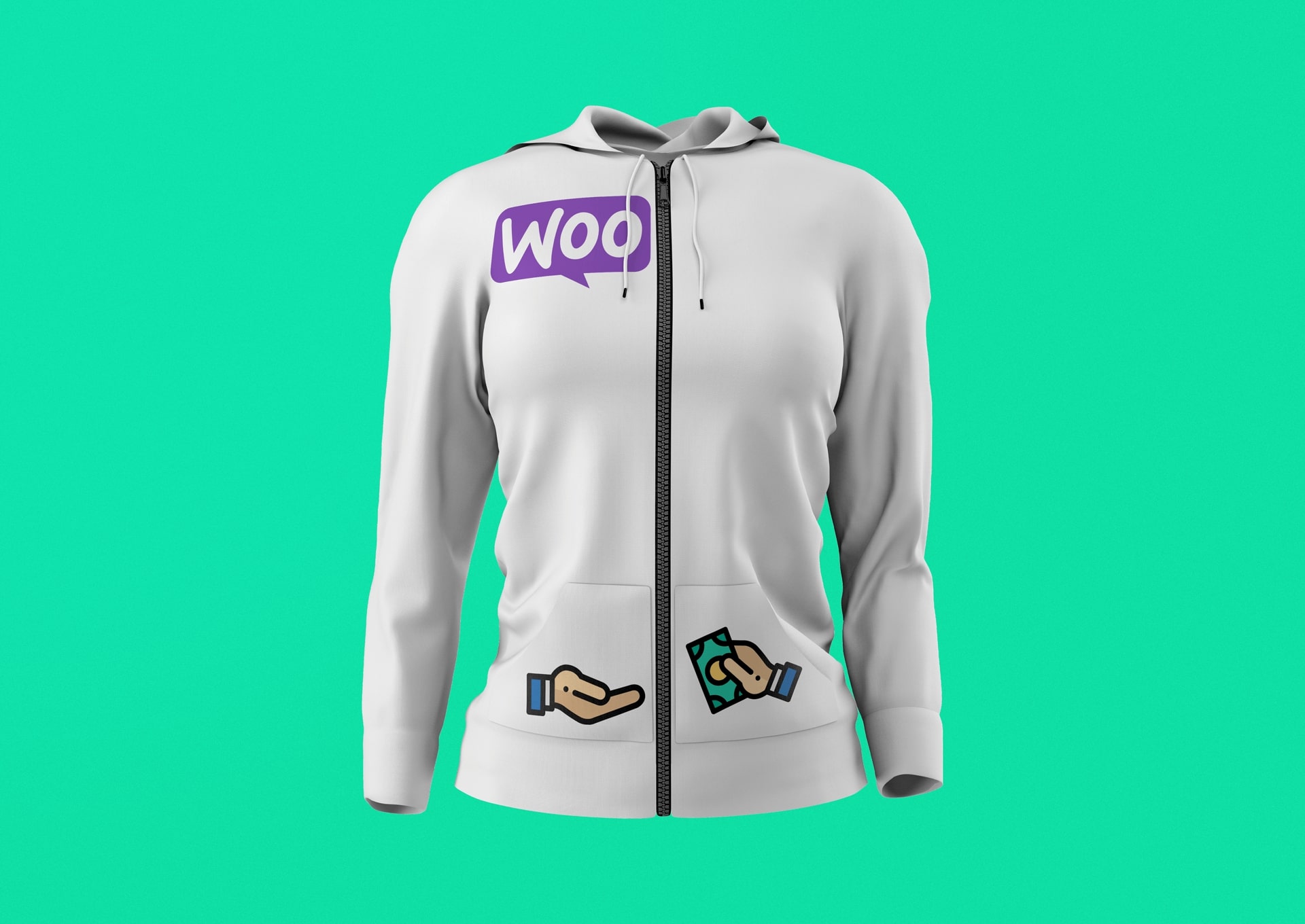 WooCommerce “Gimme the Money” Zipper Hoodie